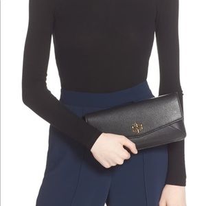 Kira leather clutch